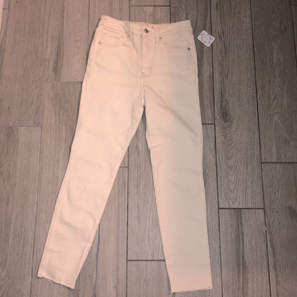 White free people jeans
